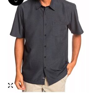 Quiksilver Dark Gray Casual Button Down Shirt
